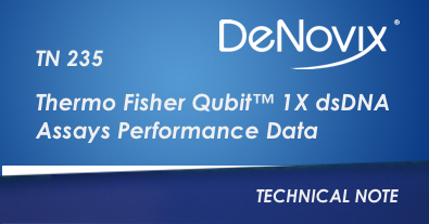 Thermo Fisher Qubit™ 1X dsDNA Assays Performance Data